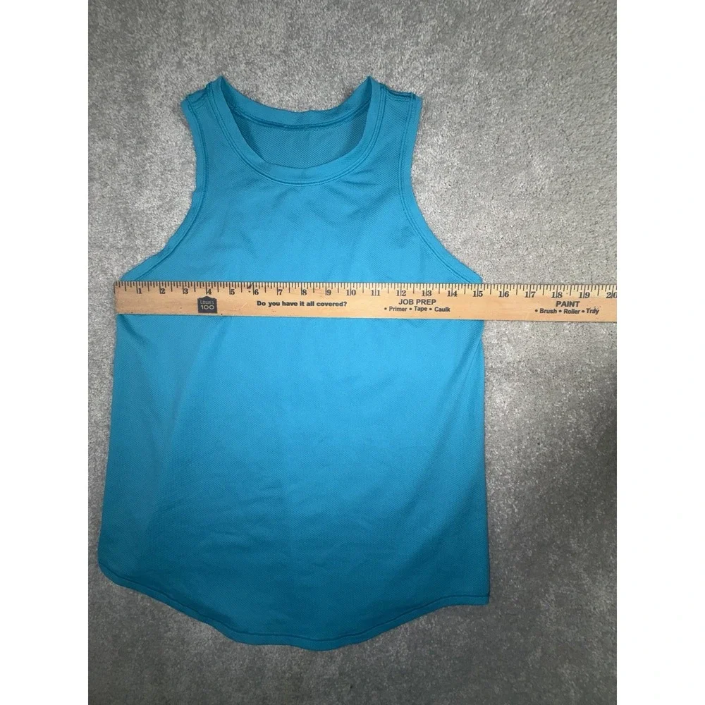 Lululemon High-Neck Running and Training Tank Top Turquoise Tide 4